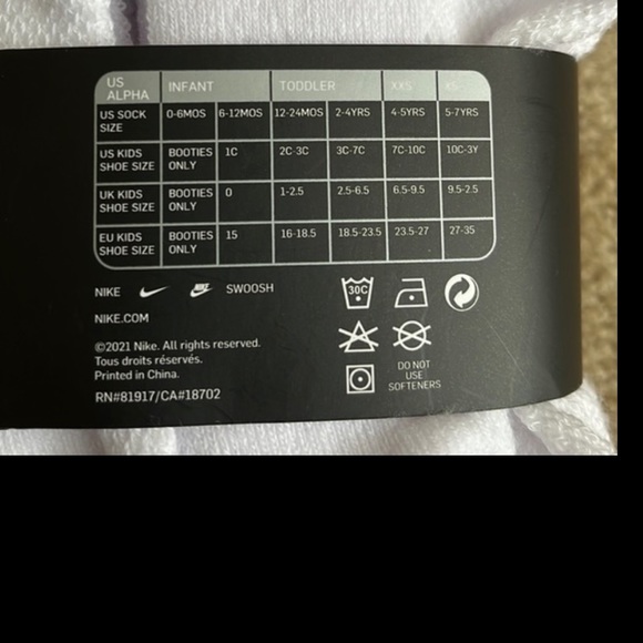 Nike unisex 6 pair no show socks - Picture 6 of 7